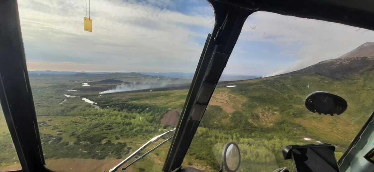 На Камчатке действует два лесных пожара